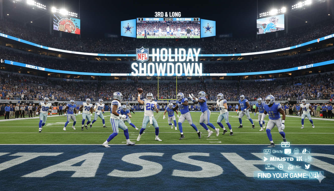 Where to Watch Dallas Cowboys vs Detroit Lions: Live Stream & TV Channels